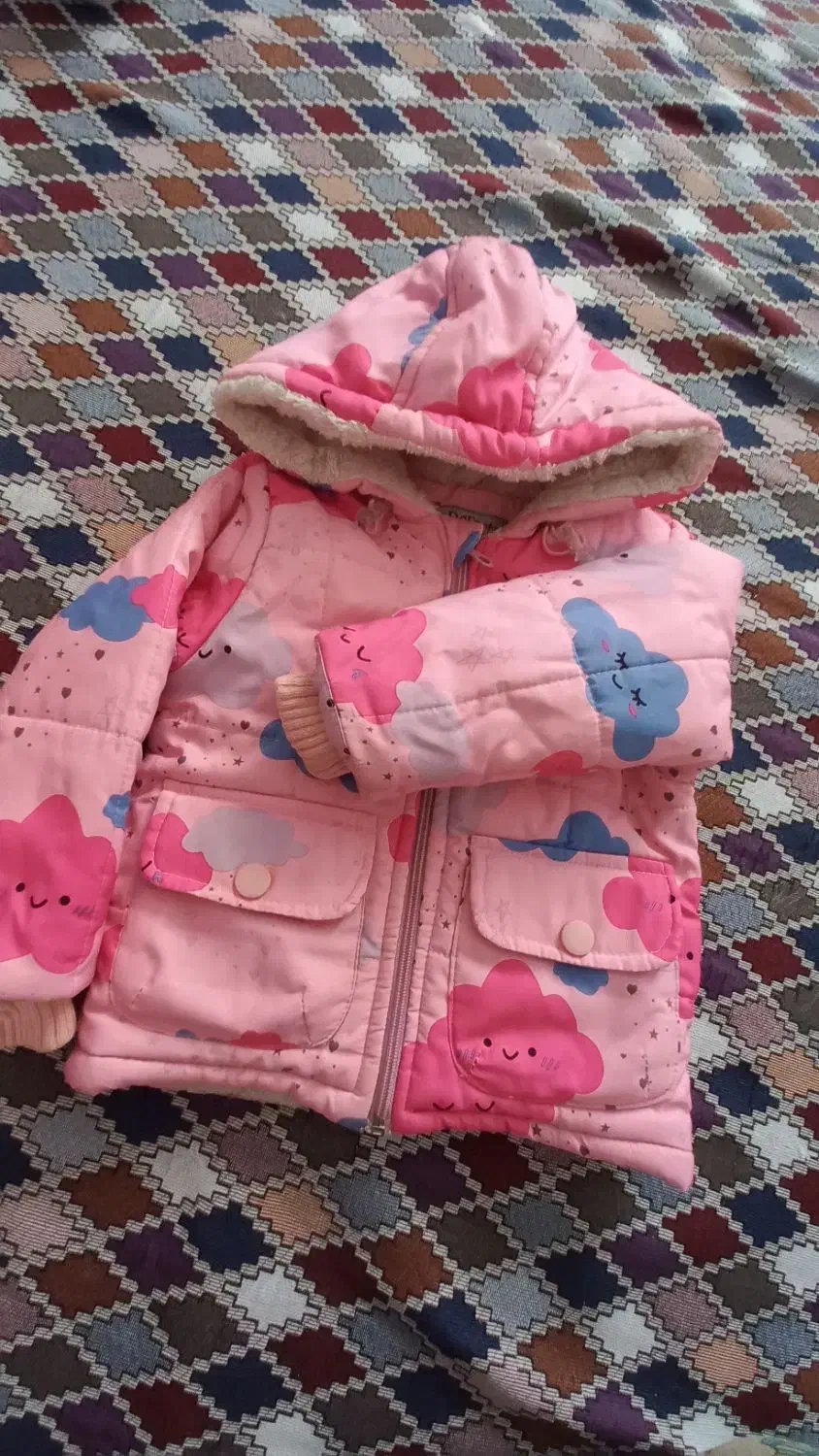 کاپشن دخترانه نو|کفش و لباس بچه|خلخال, |دیوار