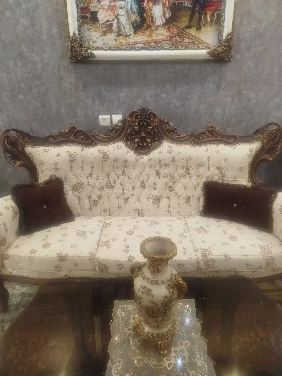 مبلمان ۹ نفره و۸ عدد ناهار|مبلمان خانگی و میز عسلی|برخوار, |دیوار