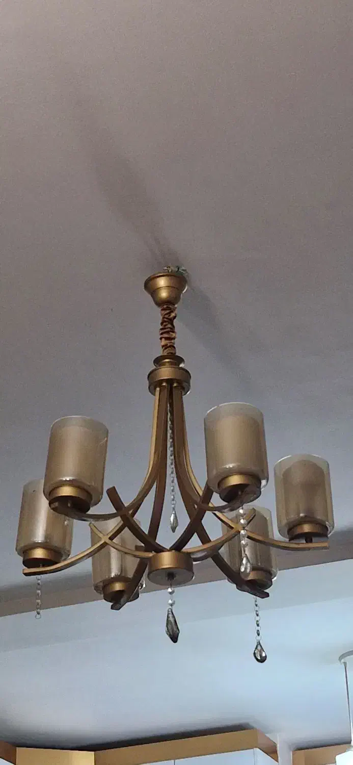 یه جفت لوستر ۶شاخه|لوستر و چراغ آویز|امیدیه, |دیوار