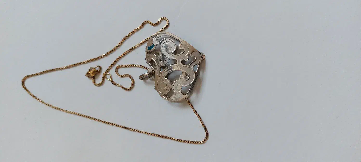 پلاک و زنجیر فوق العاده زیبا و نو|جواهرات|نورآباد, |دیوار