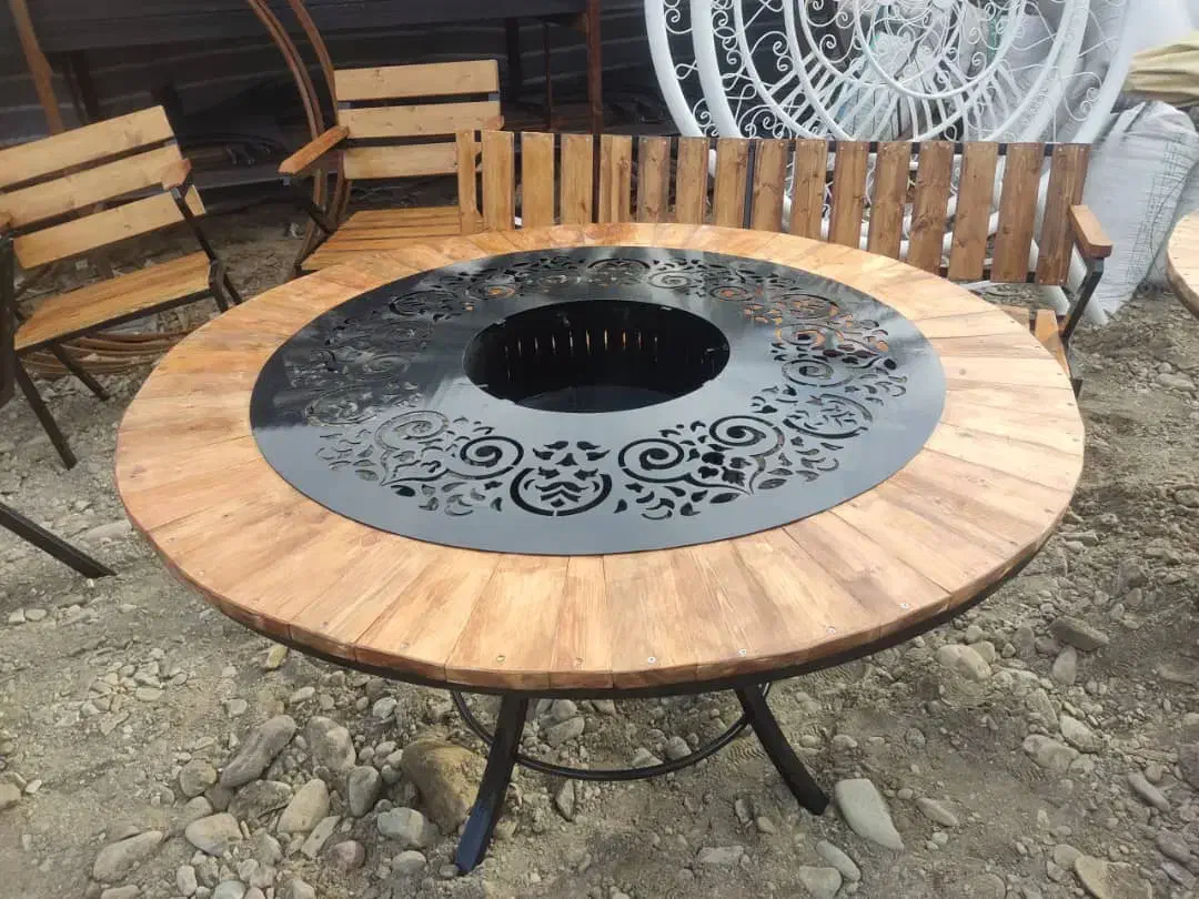 ترکیب چوبی و فلزی ابعاد یک در 2متر|بخاری، هیتر، شومینه|ملارد, |دیوار