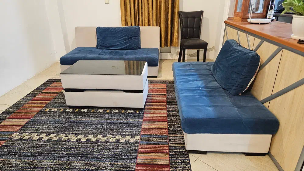 مبل کاناپه ۵ نفره / میز جلو مبلی|مبلمان خانگی و میز عسلی|رویان, |دیوار