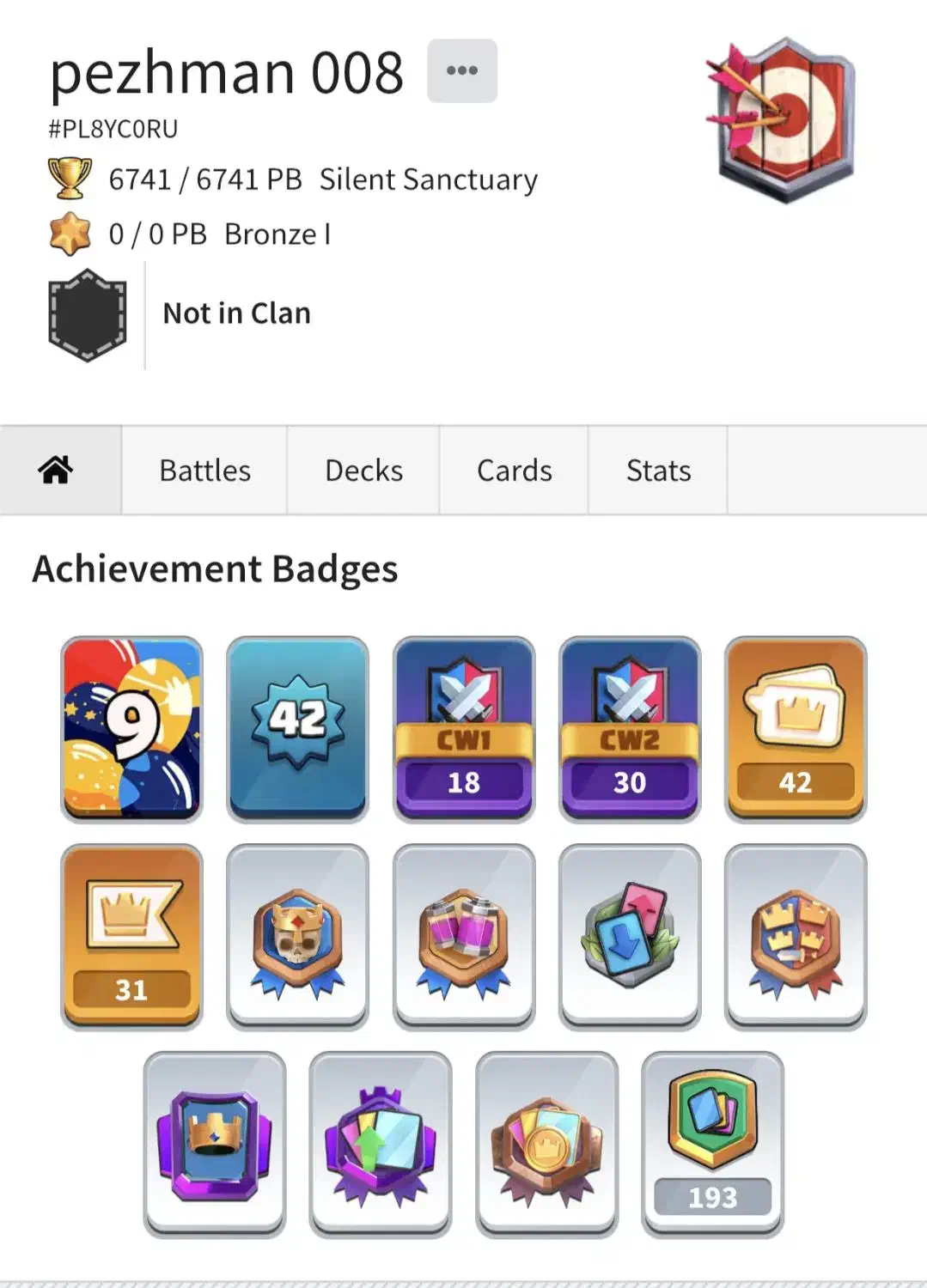 اکانت کلش رویال لول 42|کنسول، بازی ویدئویی و آنلاین|لاهیجان, یحی آباد|دیوار