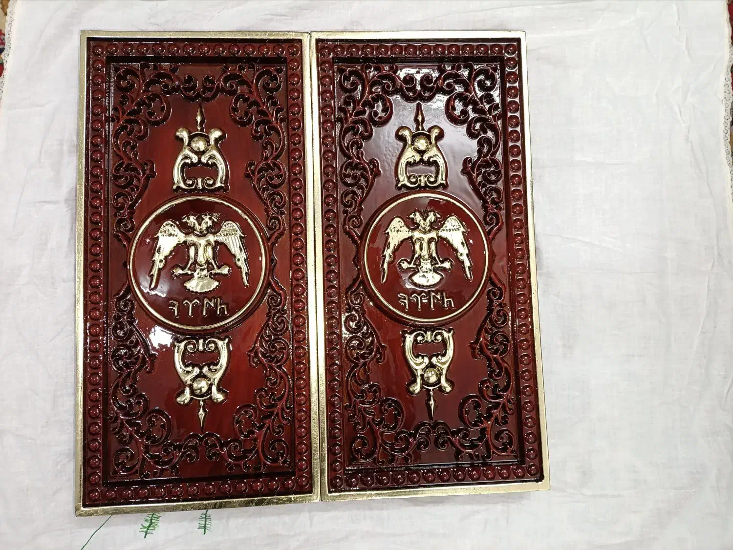 تخته نرد چوبی منبت کاری|کلکسیون و سرگرمی|تبریز, |دیوار