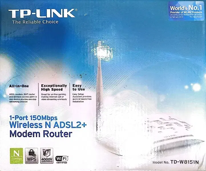 مودم وایرلس روتر دار TP-Link تک پورت وای‌فای|مودم و تجهیزات شبکه|صدرا-فارس, فاز ۱|دیوار