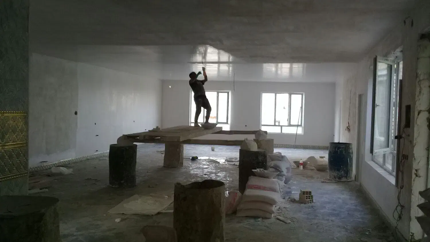 گچ کاری لکه گیری نقاشی ساختمان سیمان کاری|خدمات پیشه و مهارت|قروه, |دیوار