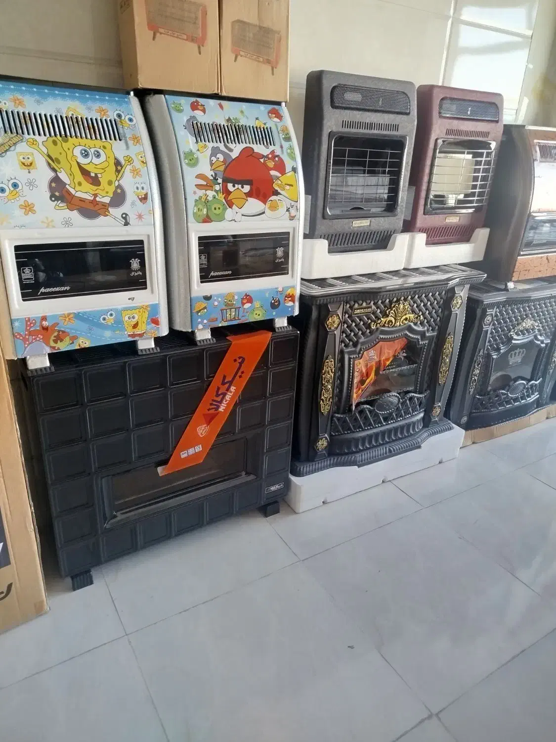 پخش بخاری گازی در انواع مدل|بخاری، هیتر، شومینه|ارومیه, |دیوار