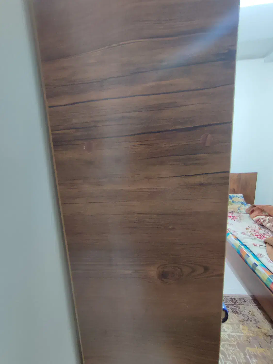 کتابخانه چوبی ام دی اف|کتابخانه، شلف، قفسه‌های دیواری|اندیشه, اندیشه فاز ۱|دیوار