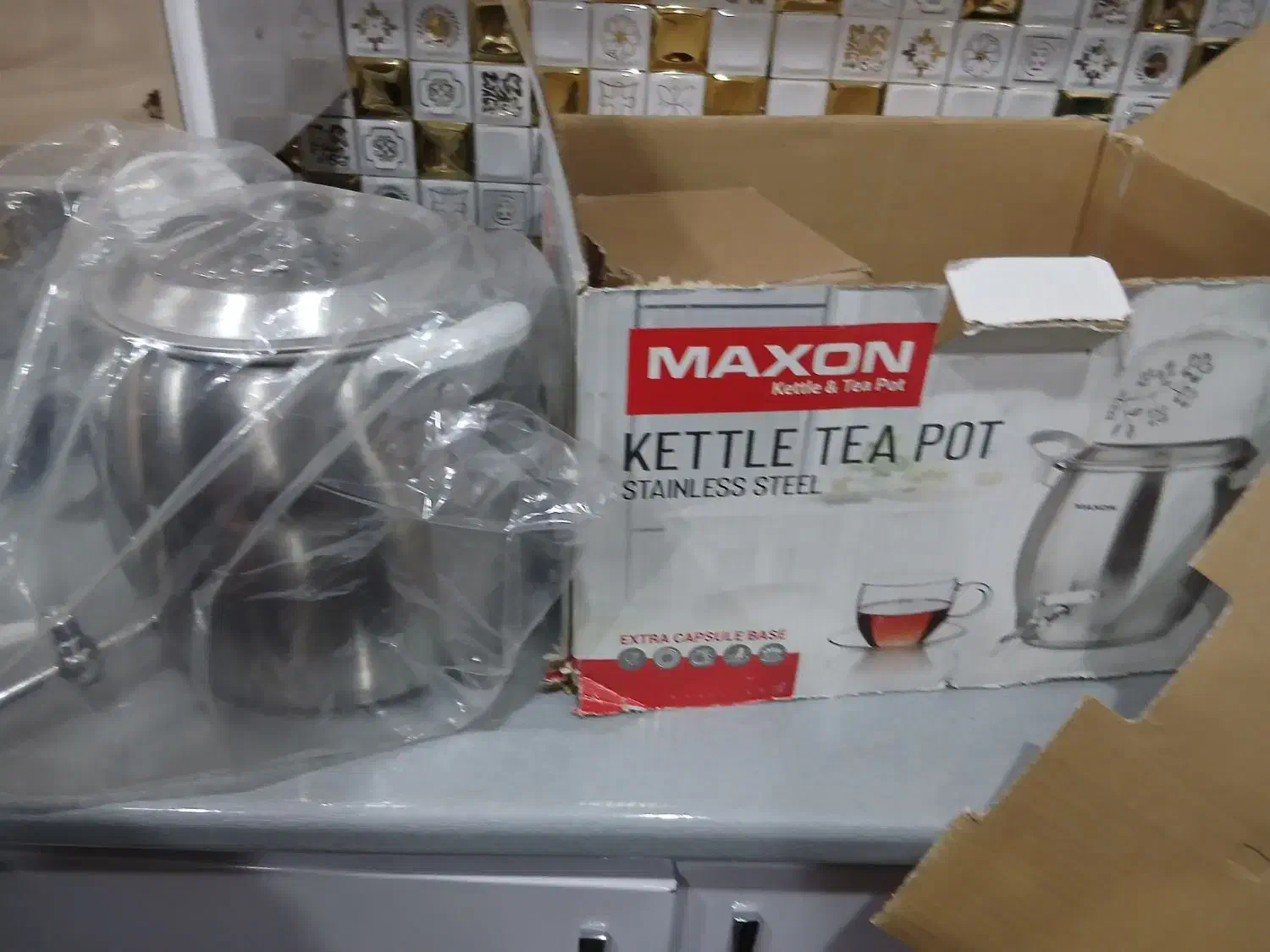 کتری سماوری کاملا نو|قوری، کتری، قهوه‌ساز دستی|خرم‌آباد, |دیوار