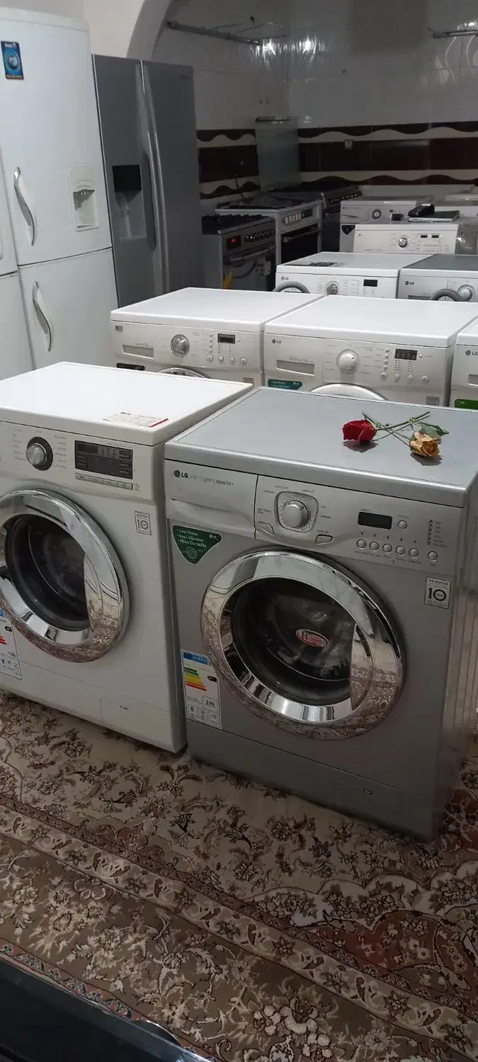 لباسشویی الجی اصل کره سیلوردرب استیل|ماشین لباسشویی و خشک‌کن لباس|نیشابور, شهید بهشتی|دیوار