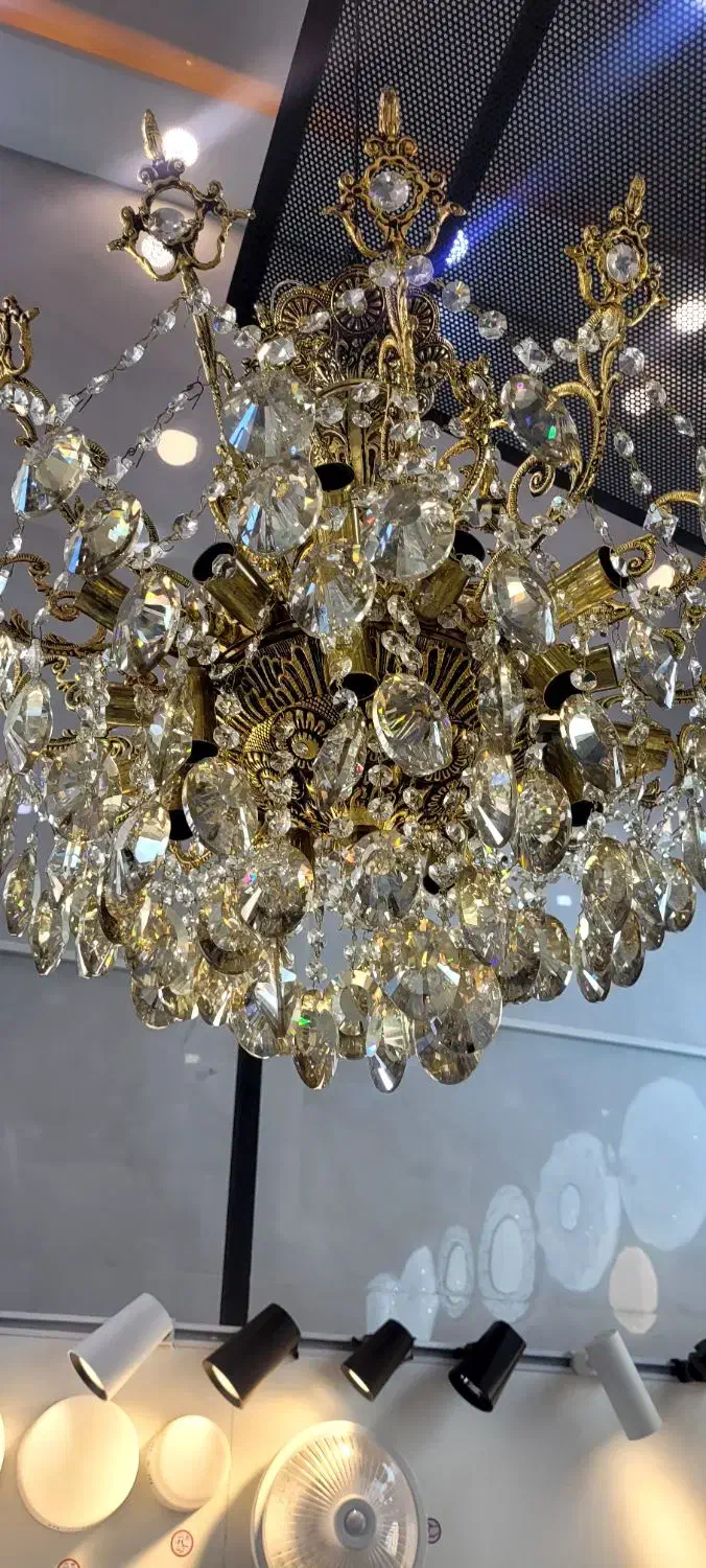 لوستر برونز 24شعله|لوستر و چراغ آویز|فردیس, فردیس|دیوار