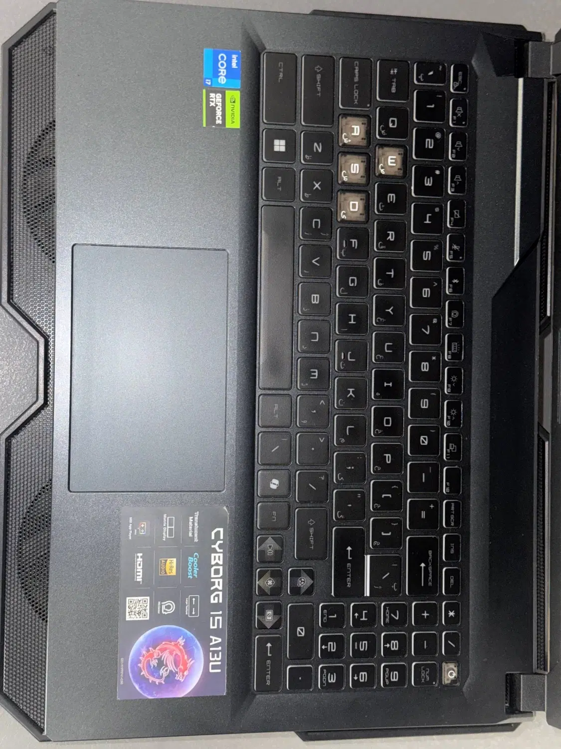 لپتاپ گیمینگ rtx3050 / core i7 / 16gig|رایانه همراه|تهران, پردیسان|دیوار