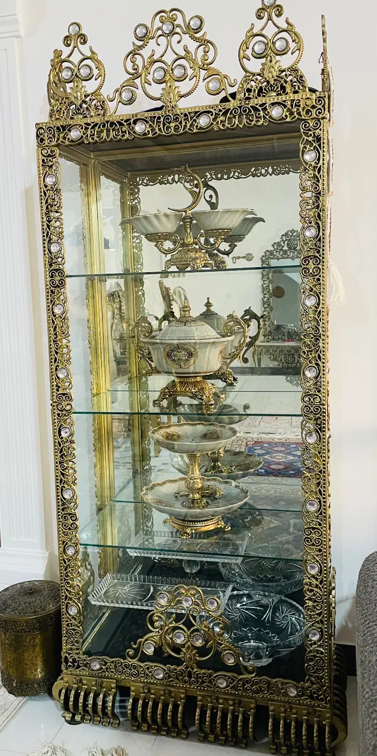 بوفه برنز(آلیاژ)|بوفه، ویترین، کنسول|پارس‌آباد, |دیوار