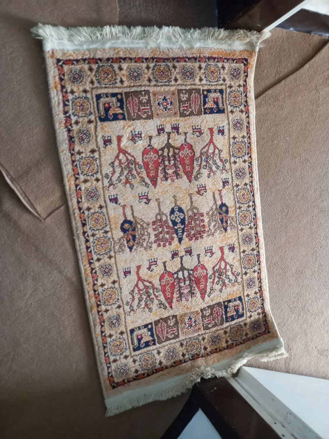 یک قالیچه ۴متری به همراه پادری|فرش|اهواز, سپیدار|دیوار