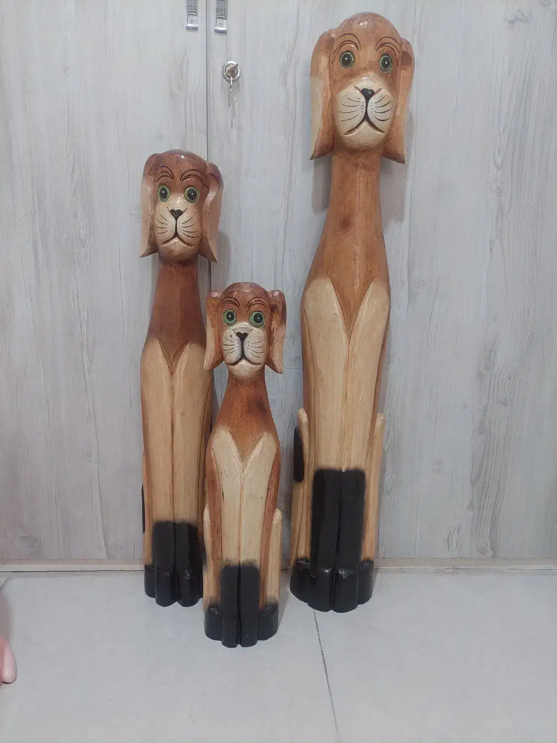 دکوری چوبی سگ|مجسمه، تندیس، ماکت|گرمدره, |دیوار