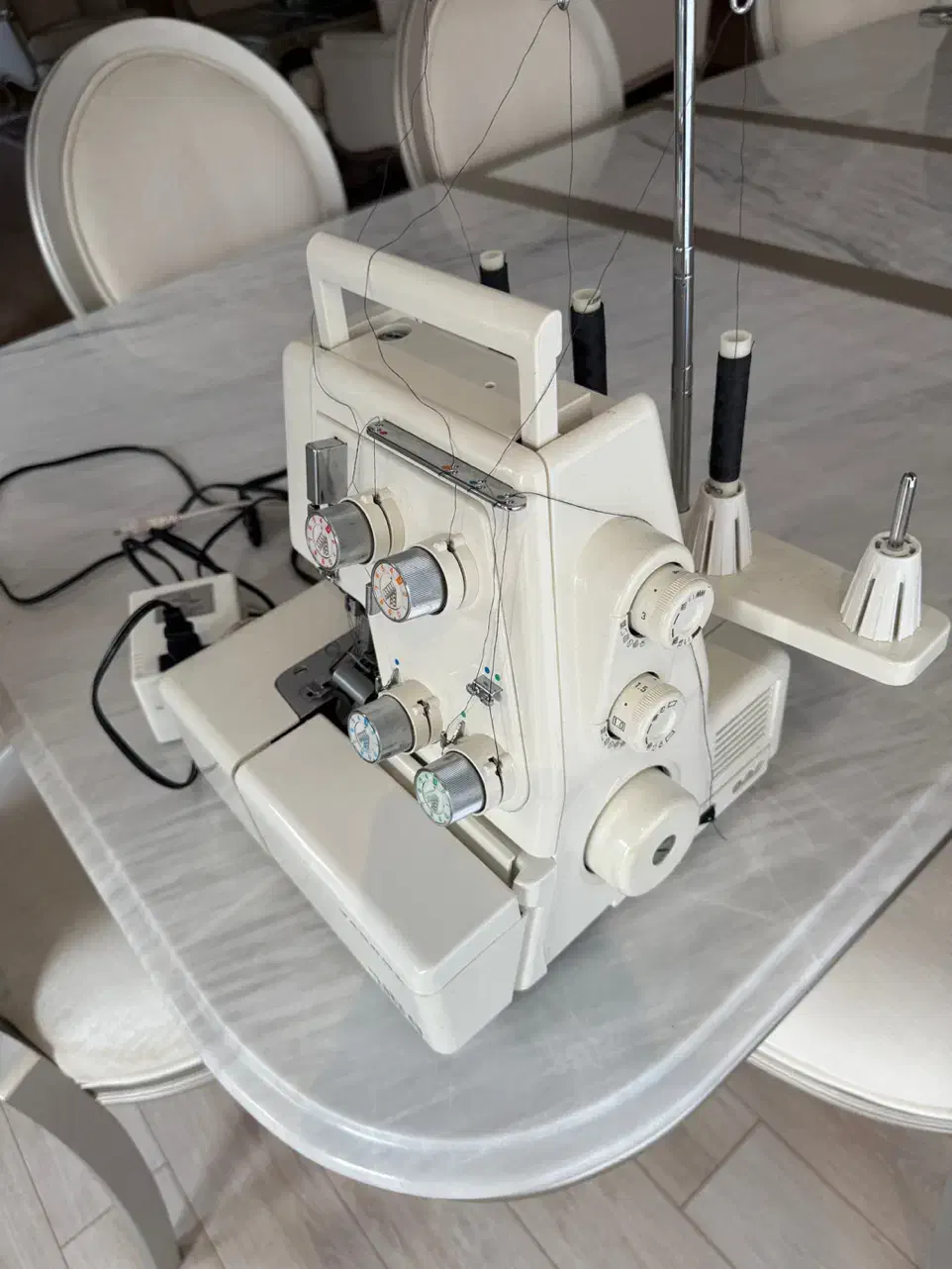 چرخ سردوز چهار نخ ژانومه مدل my lock4D استوک ژاپن|چرخ خیاطی و ریسندگی|گنبد کاووس, |دیوار