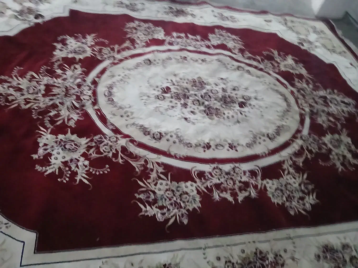 فرش ۱۲متری ۱جفت قرمز رنگ تمیز واقعا|فرش|نوشهر, |دیوار