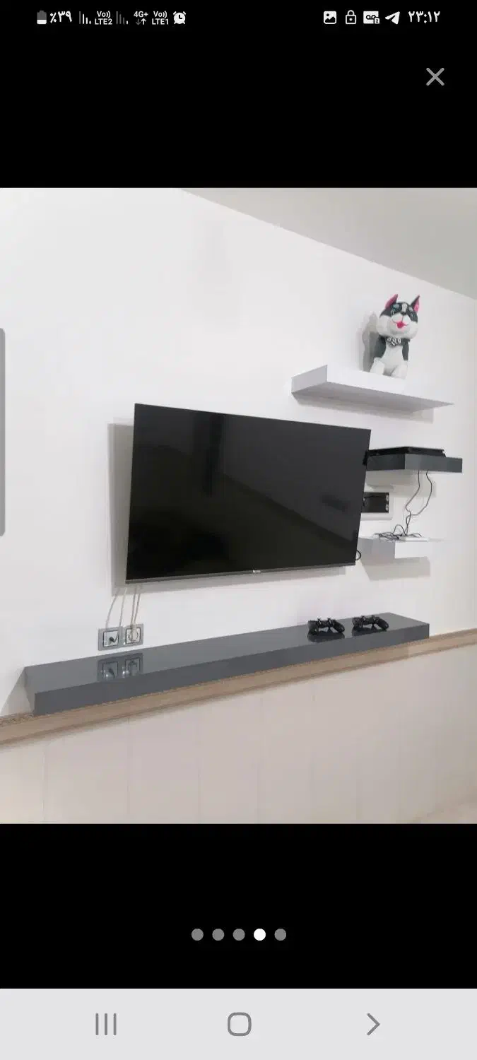 شلف دیواری چوب و   MDF|کتابخانه، شلف، قفسههای دیواری|شیراز, کوشک میدان|دیوار