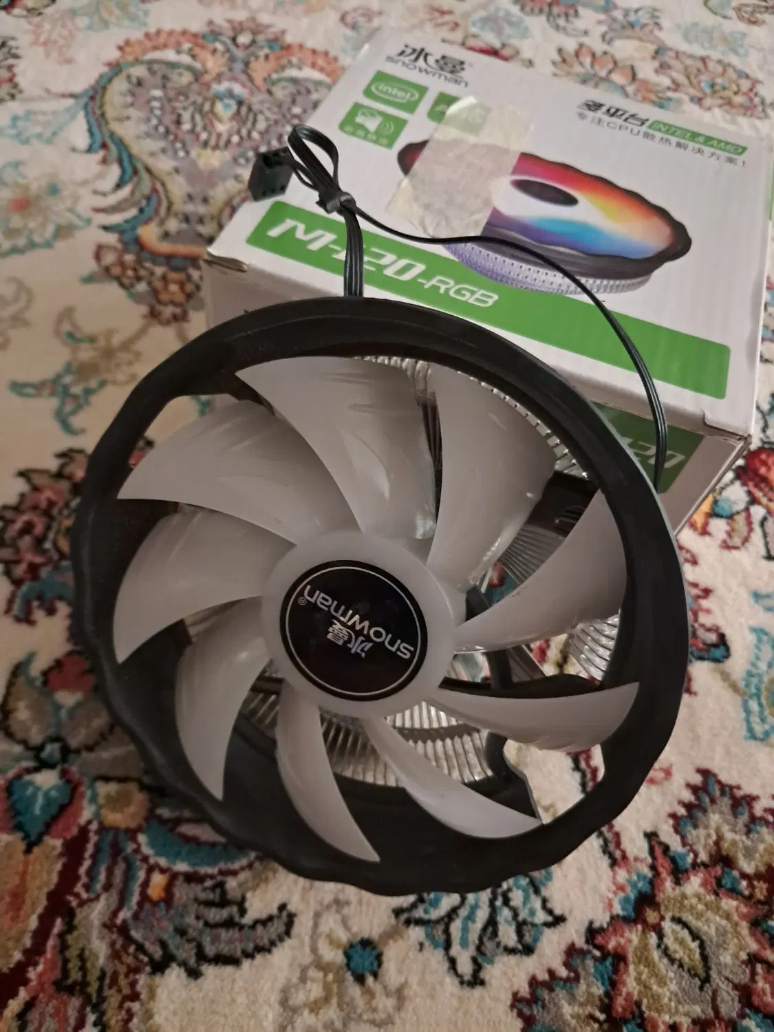 فن cpu rgb|قطعات و لوازم جانبی رایانه|کاشان, کارگر|دیوار