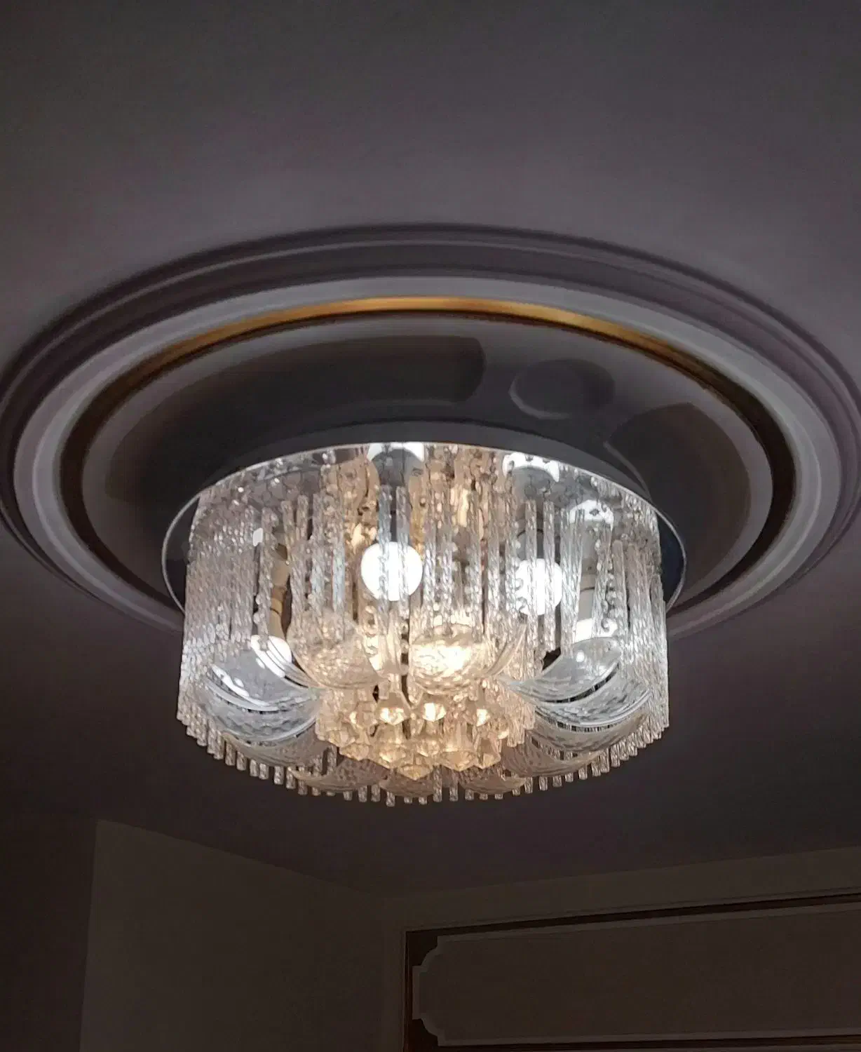 لوسترسقفی کریستال|لوستر و چراغ آویز|قزوین, |دیوار