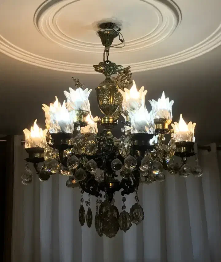 لوستر تمام برنج|لوستر و چراغ آویز|قرچک, مهدیه|دیوار