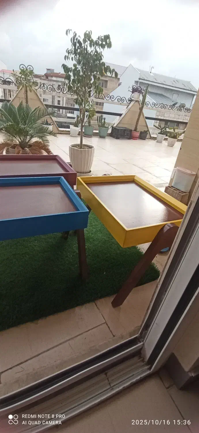 سه عدد عسلی  خوش رنگ|مبلمان خانگی و میز عسلی|رشت, گلباغ نماز|دیوار