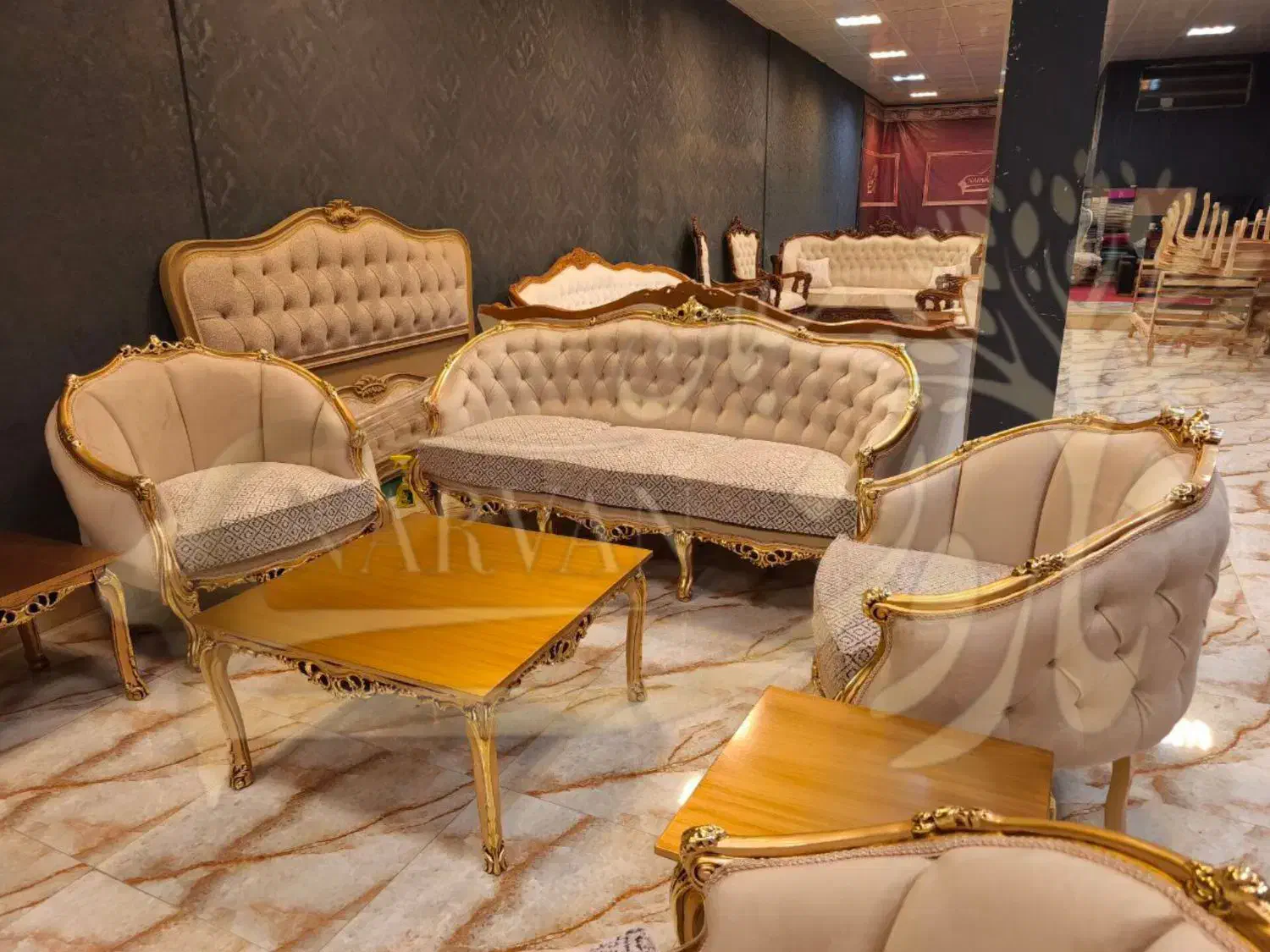 مبلمان مدرن زمرد/لگنی استیل کد 12|مبلمان خانگی و میز عسلی|کرج, محمد آباد|دیوار