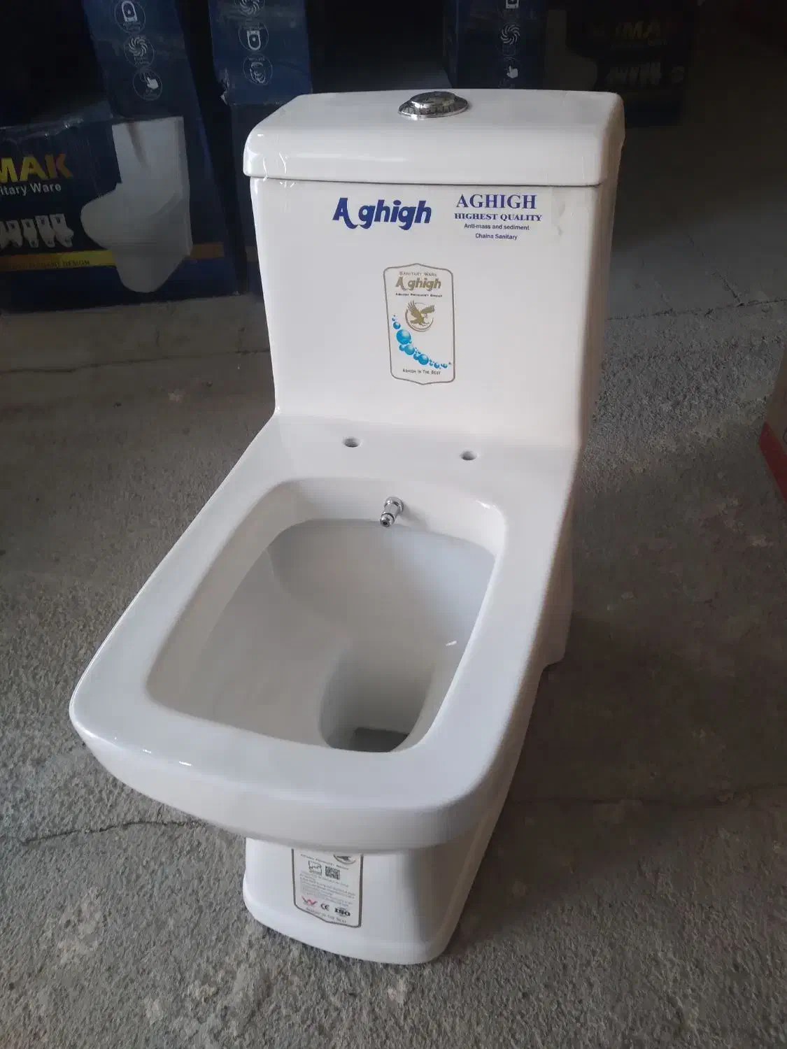 فرنگی عقیق خروجی بزرگ بیده دار|لوازم سرویس بهداشتی|تهران, شهرک شریفی|دیوار