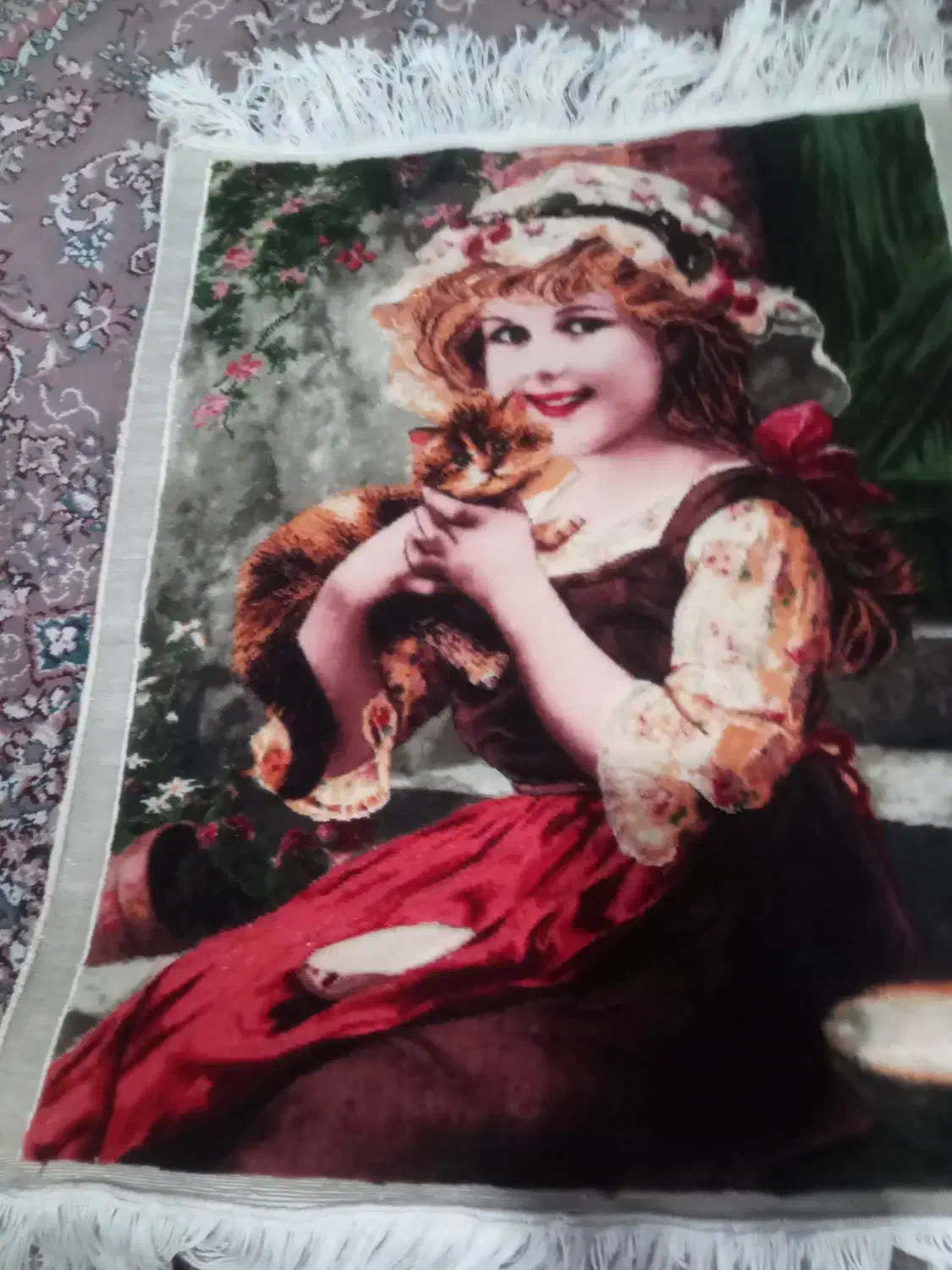 قالیچه دیواری|تابلو فرش|رودبنه, |دیوار