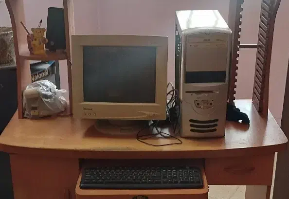 کامپیوتر به همراه مانیتور و باندو کیبورد و موس|رایانه رومیزی|قم, وادی السلام|دیوار