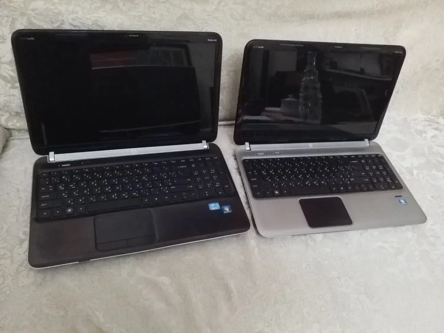 دو دستگاه لپتاپ اج پی HP DV6 6000|رایانه همراه|تهران, فدک|دیوار