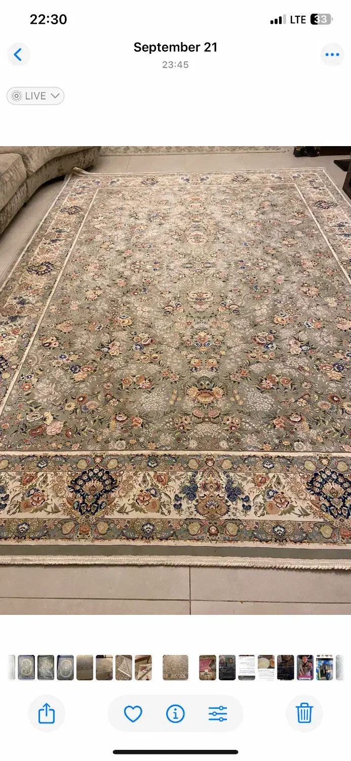 یک جفت فرش بهشتی نه متری|فرش|تهران, هفت حوض|دیوار