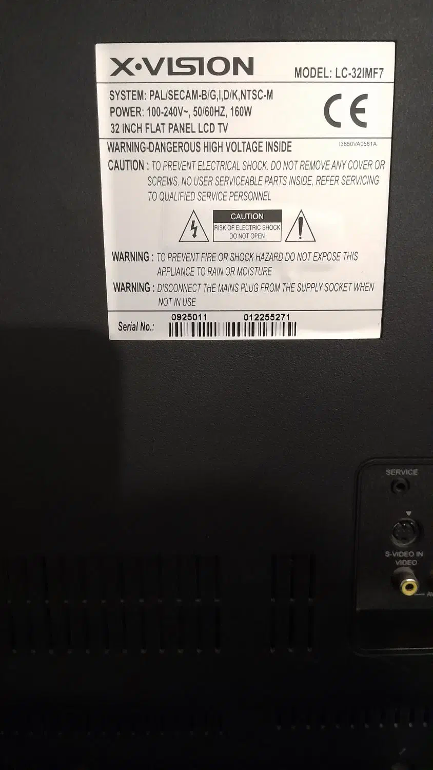 LCD ایکس ویژن اصلی 32 اینچ|تلویزیون و پروژکتور|دوگنبدان, |دیوار