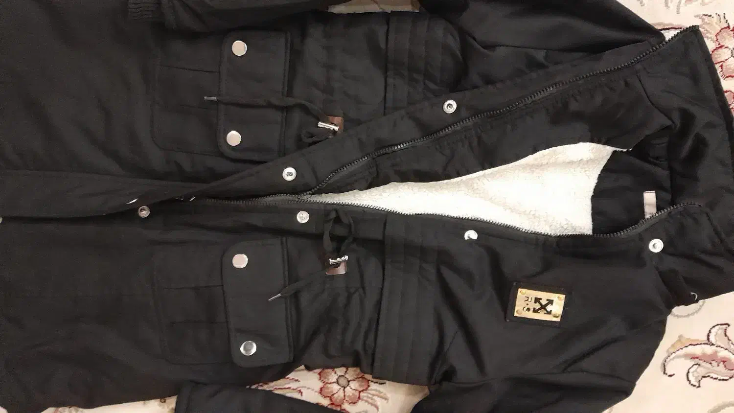 کاپشن دخترانه باکلاه|لباس|اردکان, |دیوار