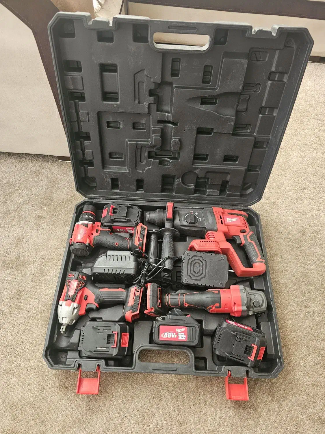 دریل شارژی دریل چکشی سنگ فرز|ابزارآلات|فولادشهر, C4|دیوار