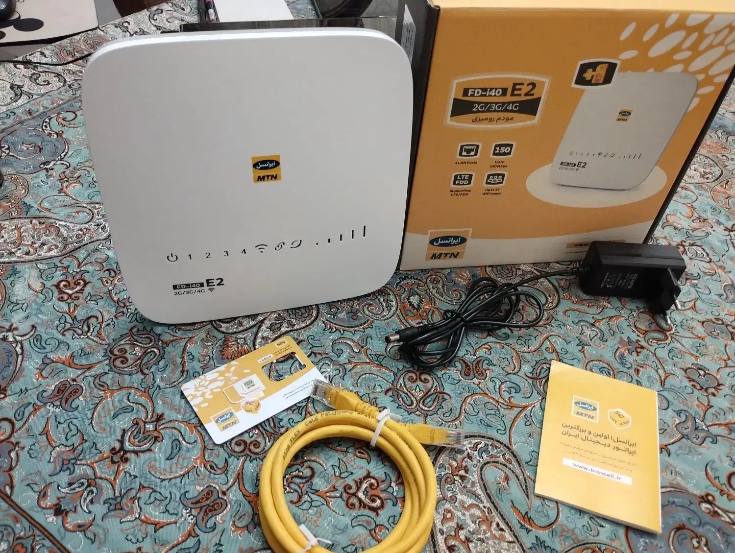 مودم 4G فیبر نوری FD-140 E2 در حد نو (Grade A+)|مودم و تجهیزات شبکه|اهر, |دیوار