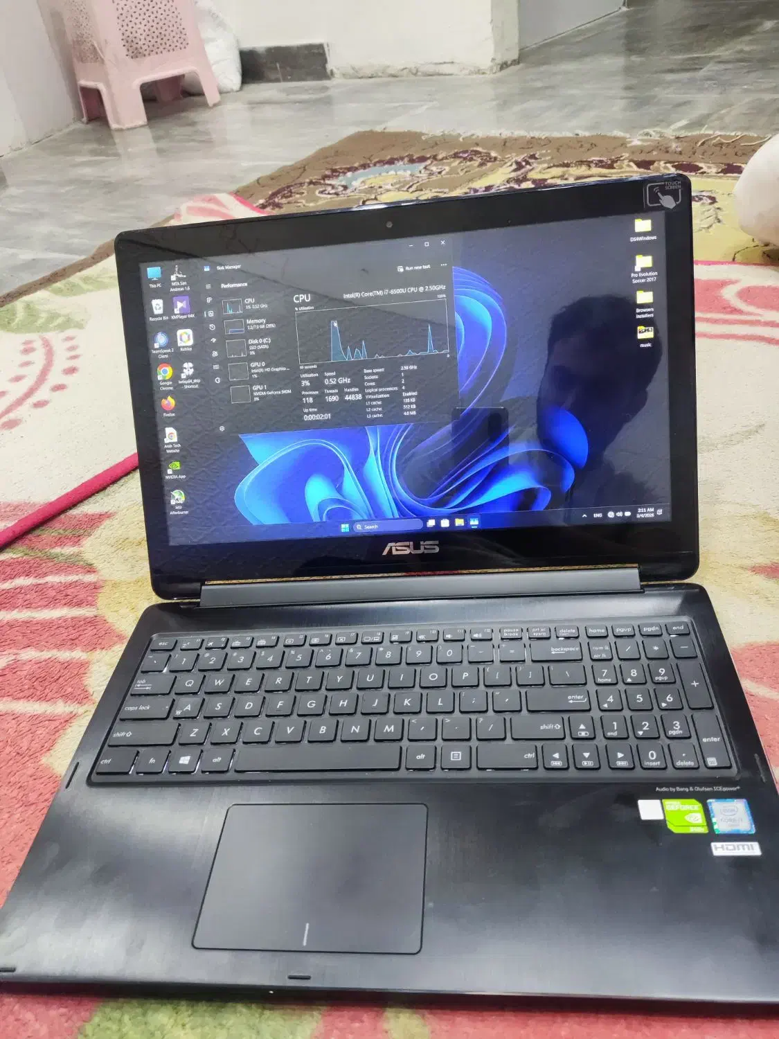 asus q552|رایانه همراه|کرج, کوی امامیه|دیوار