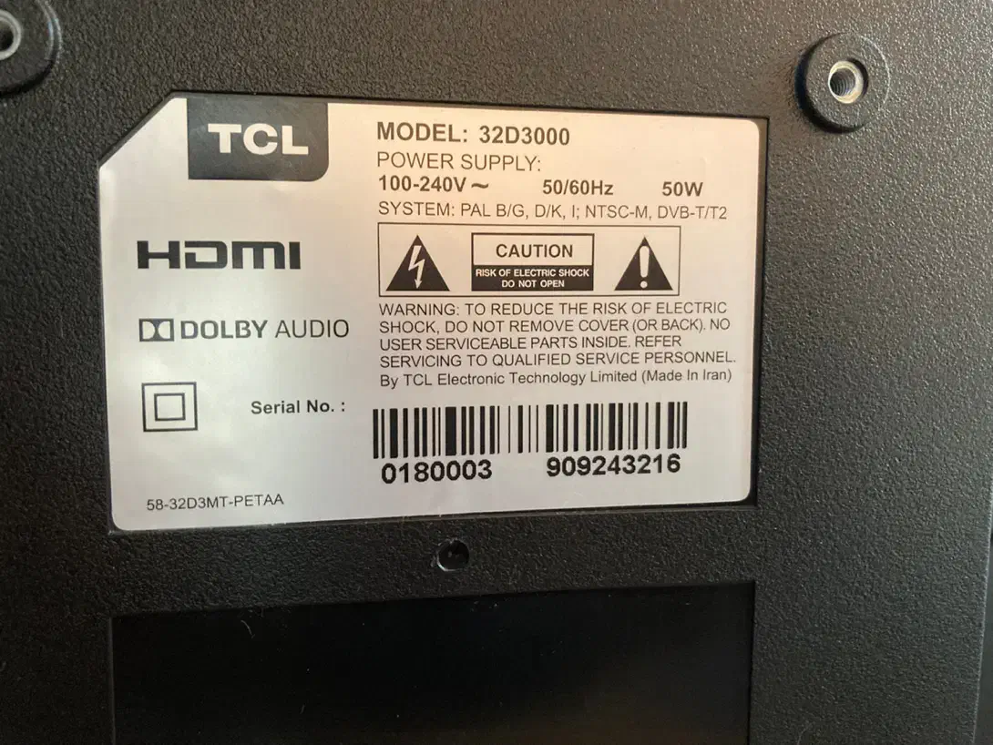 تلویزیون LED مارک TCL|تلویزیون و پروژکتور|همدان, |دیوار