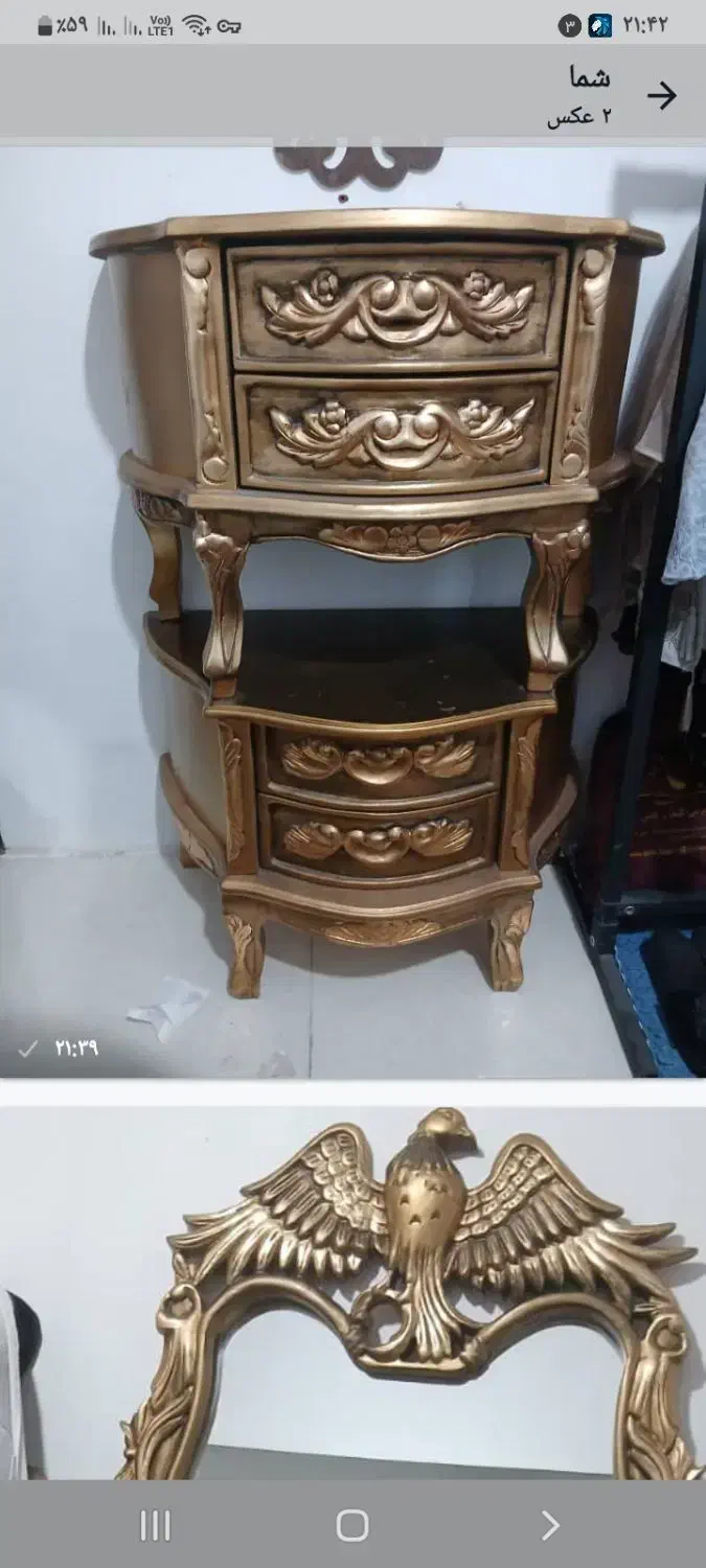 سرویس تختخواب چوب راش سالم|تخت و سرویس خواب|کهریزک, |دیوار