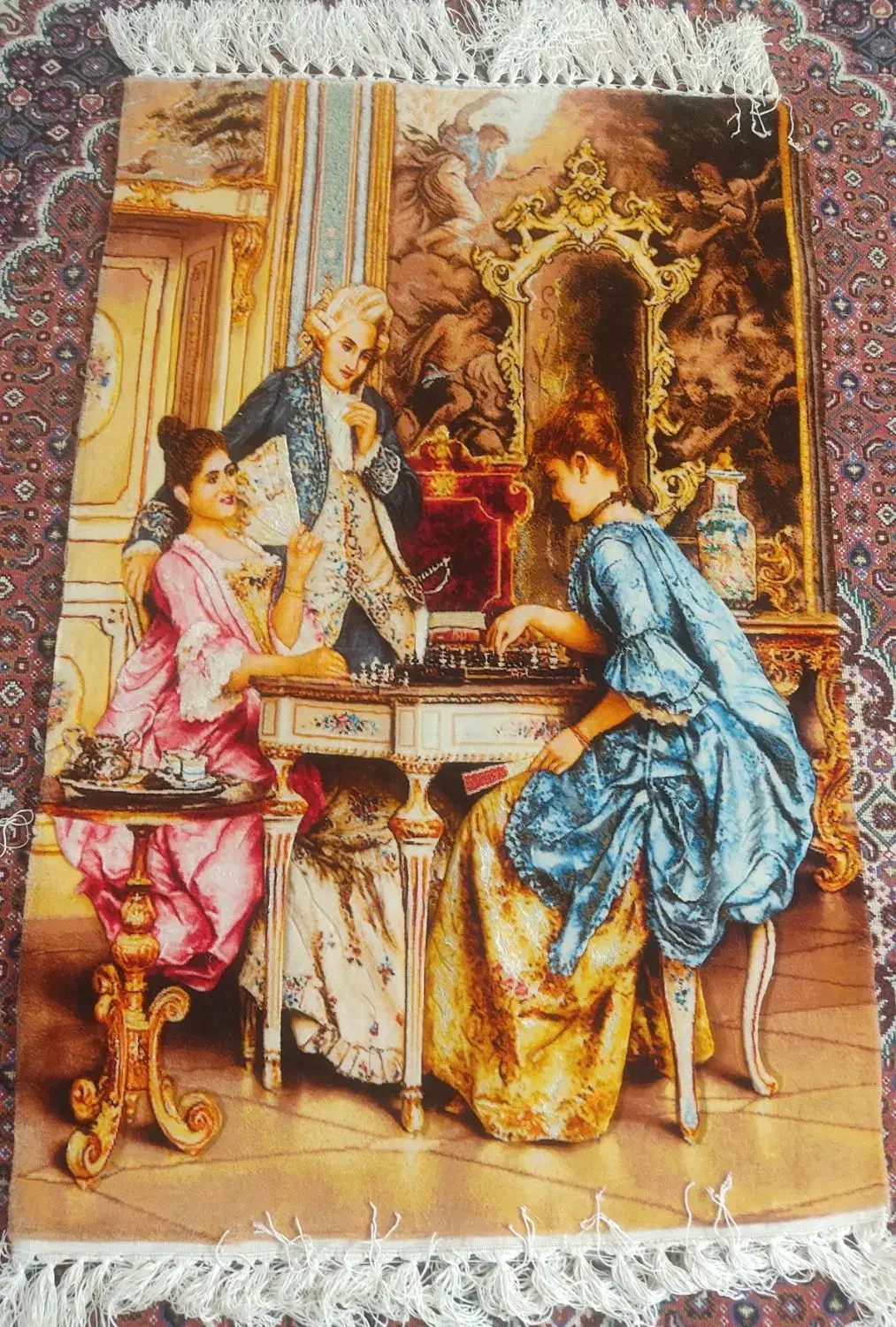 تابلو فرش دستباف طرح فرانسوی  تبریز|تابلو فرش|اردبیل, |دیوار