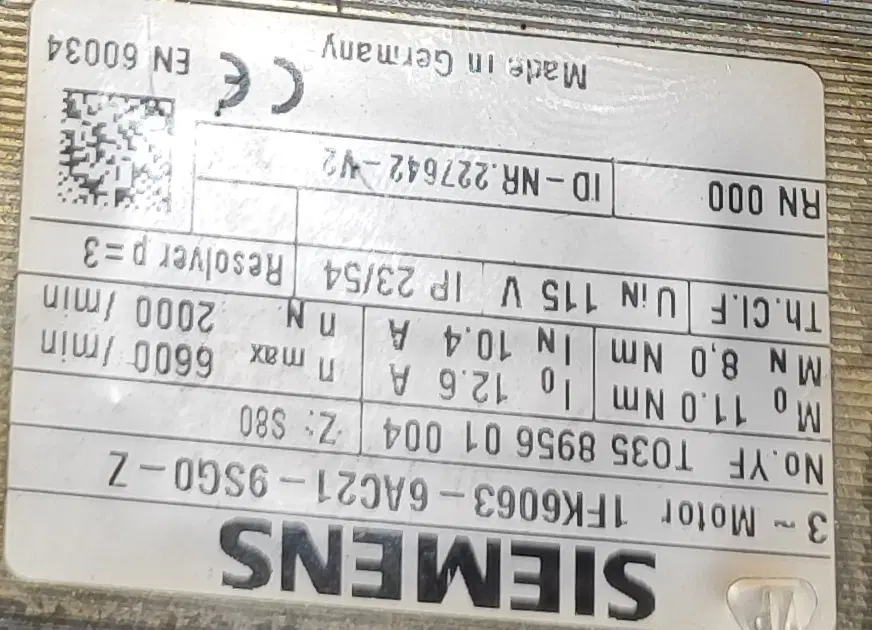 ۳ عدد سروو موتور SIEMENS آلمان سری 1FK6|ماشینآلات صنعتی|تهران, جی|دیوار
