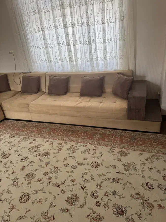 یک دست مبل ال|مبلمان خانگی و میز عسلی|بجنورد, |دیوار