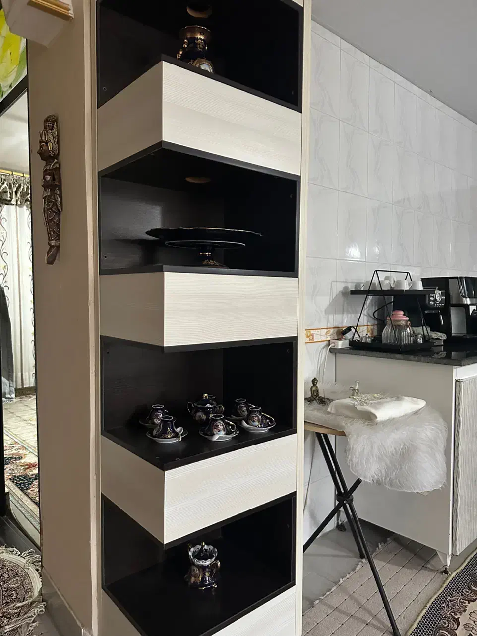 بوفه چوبی|بوفه، ویترین، کنسول|مینودشت, |دیوار