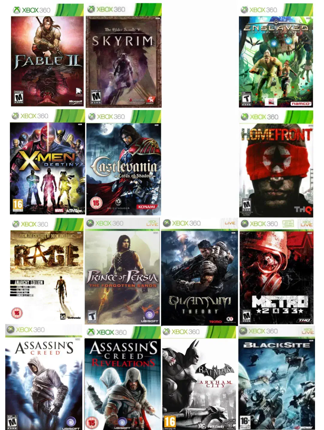 ۶۰ عدد بازی xbox360 معروف|کنسول، بازی ویدئویی و آنلاین|اهواز, زیتون کارمندی|دیوار