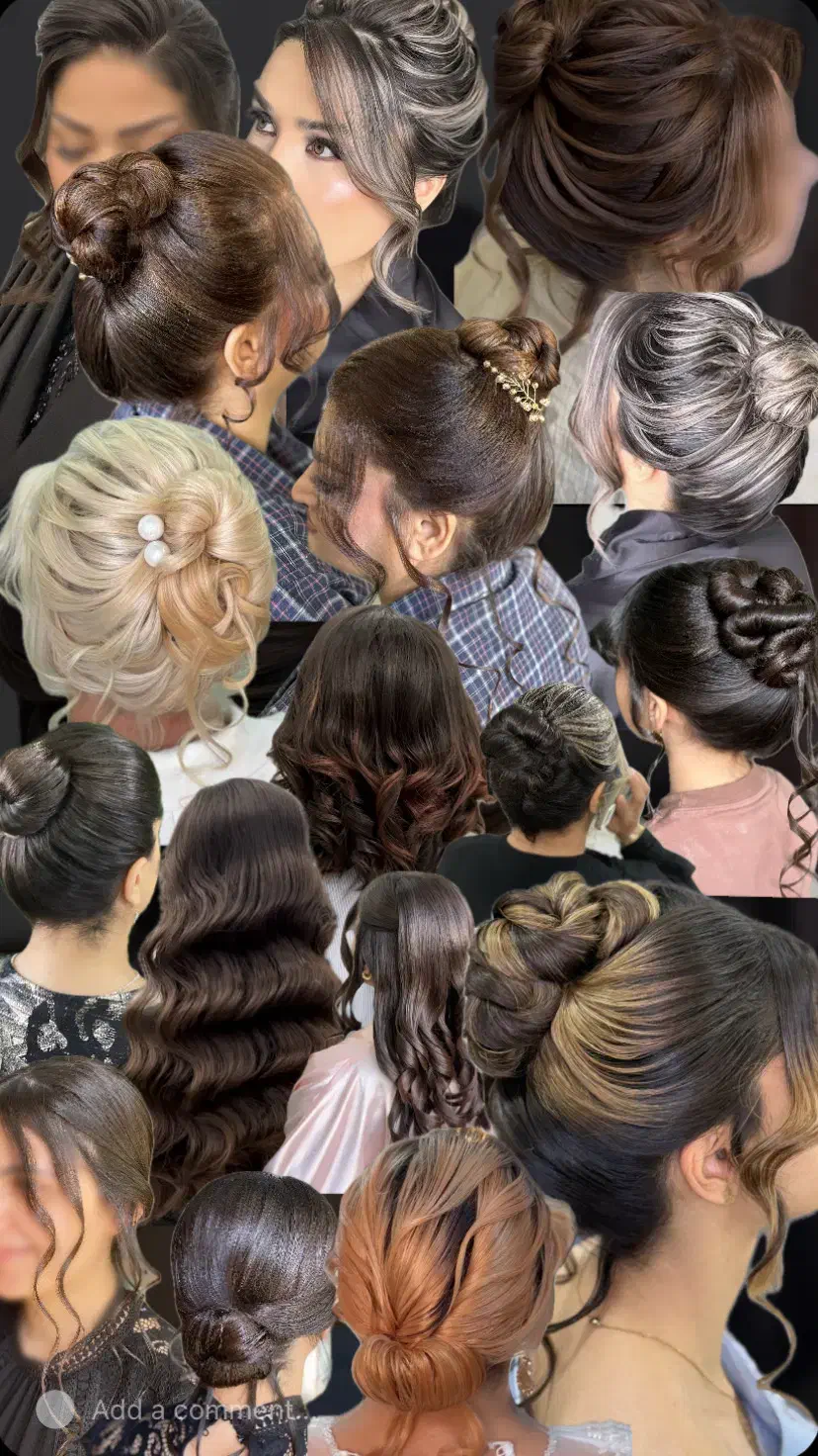 شنیون و استایل مو|خدمات آرایشگری و زیبایی|محمدیه-قزوین, |دیوار