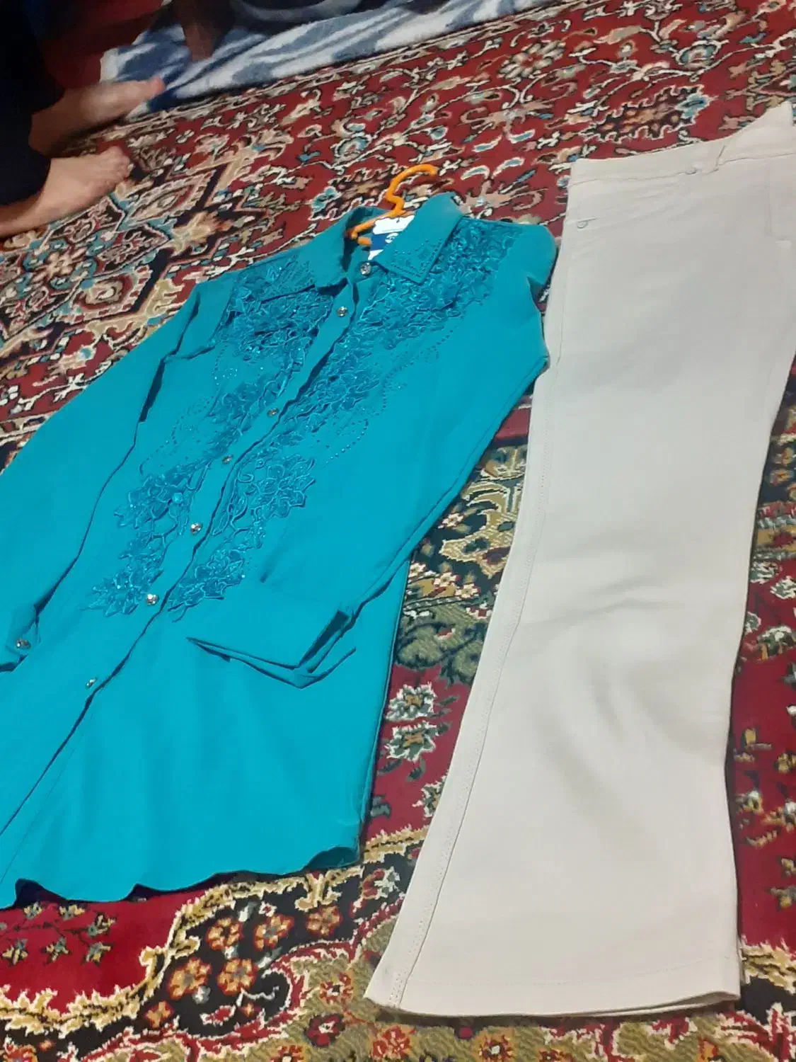 شومیز شلوار اکبند سایز هر دو۴۲|لباس|تبریز, |دیوار