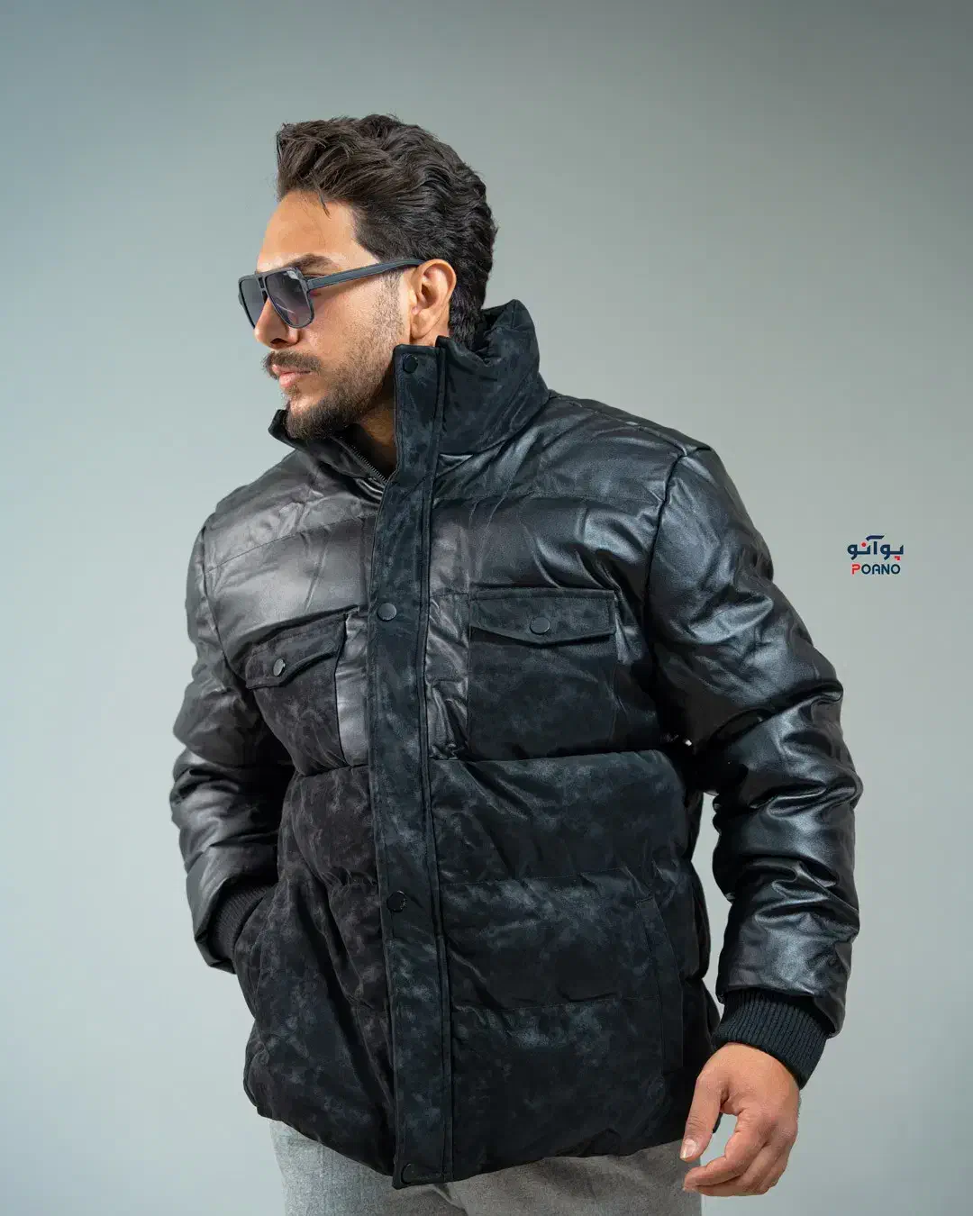 کاپشن مردانه چرم سیلیکونی ترکیبی|لباس|اصفهان, شاهزید|دیوار