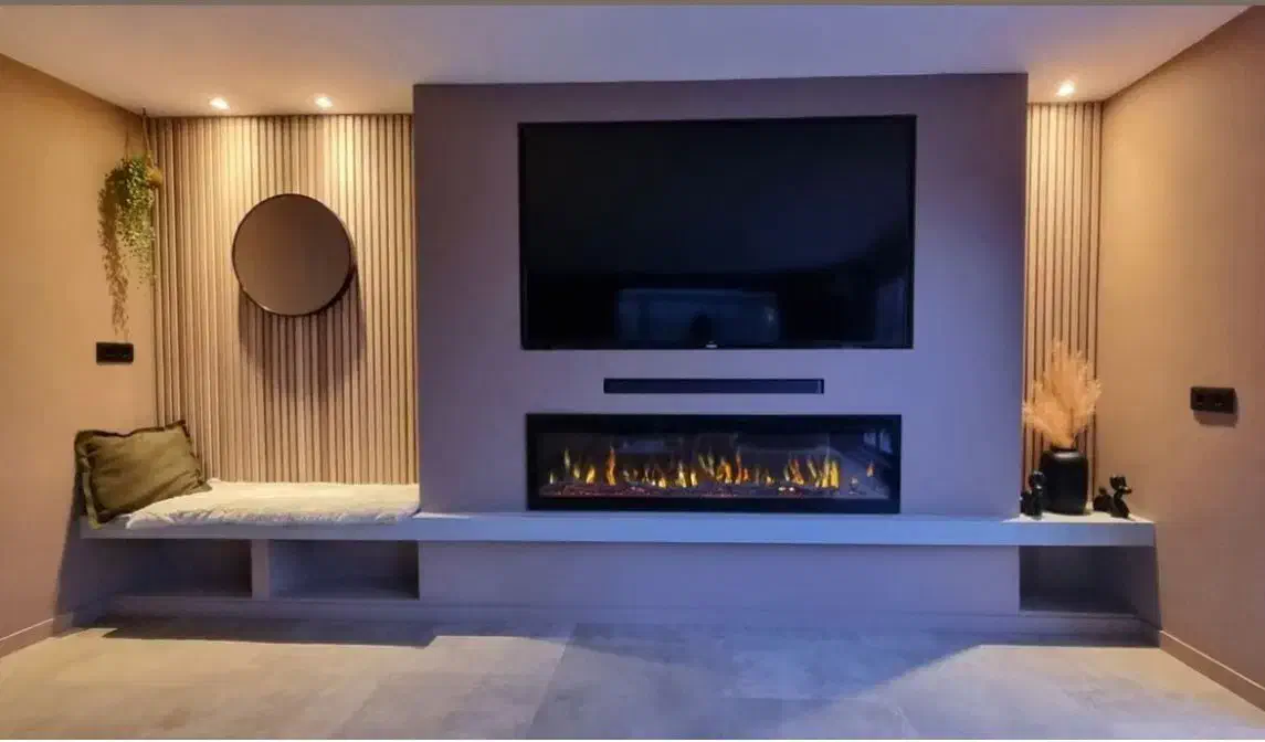 تولید کننده انواع شومینه برقی و گازی|بخاری، هیتر، شومینه|قائم‌شهر, |دیوار