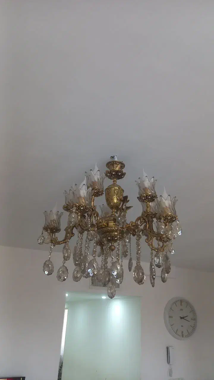 لوستر برنز اصل|لوستر و چراغ آویز|چهارباغ, |دیوار