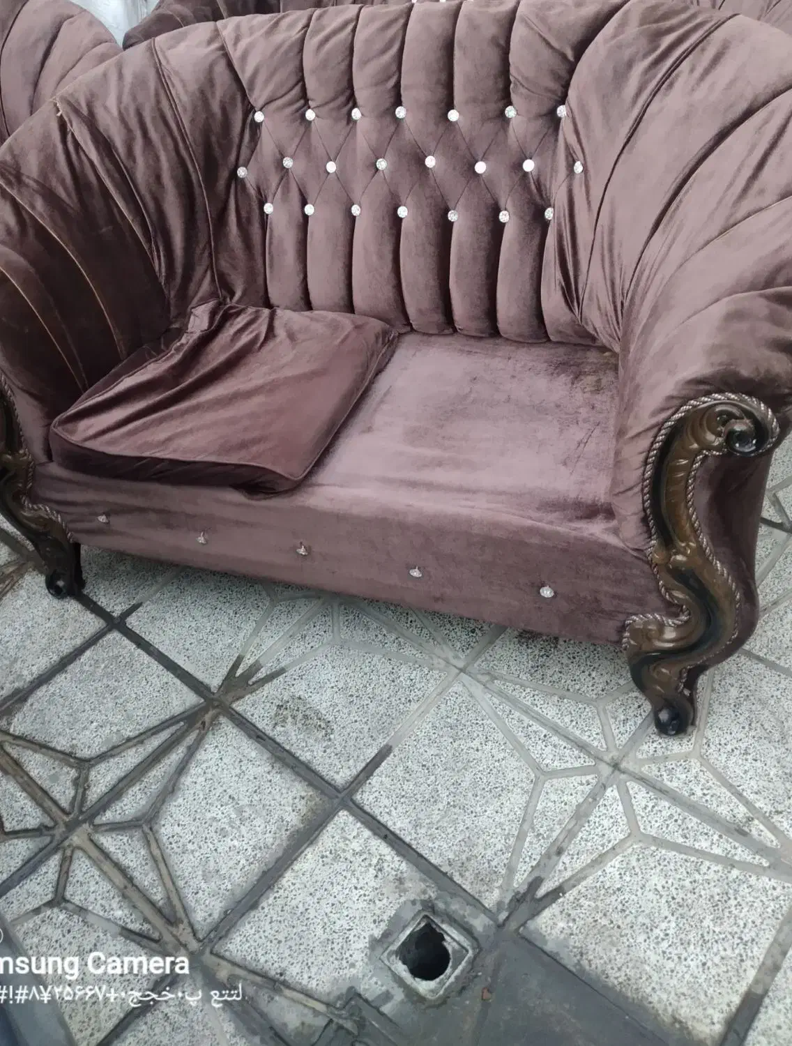 مبلمان ۷ نفره|مبلمان خانگی و میز عسلی|ابریشم, |دیوار